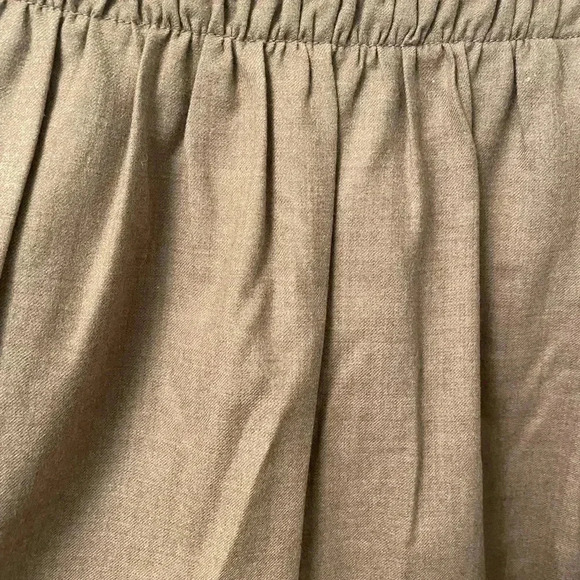 J. Crew wool skirt lined pockets 10 brown tan - Picture 9 of 9